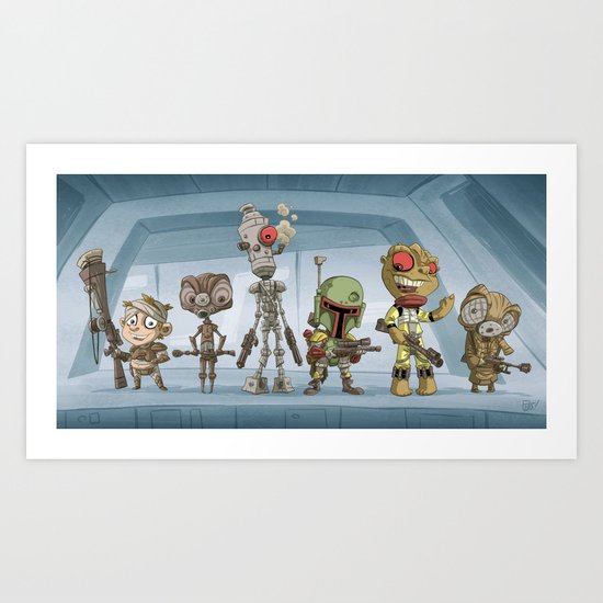 Li'l Bidnessmen Art Print