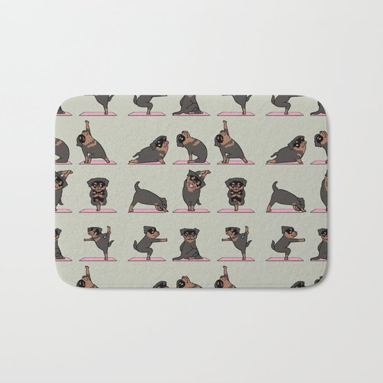 Rottweiler Yoga Bath Mat