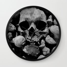 skull face Wall Clock