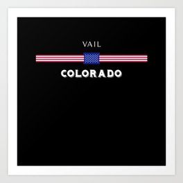 Vail Colorado Art Print | Colorado State, Colorado Ctiy, Vail Colorado, Vail 4Th Of July, Vail, Usa Flag, America, Vail Usa Flag, Vail City, American Flag 