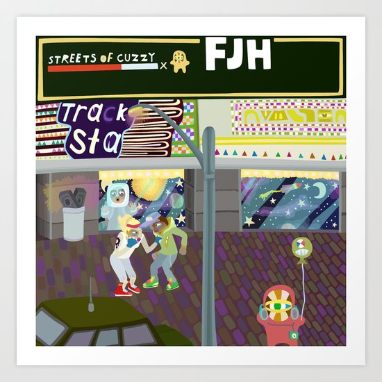 FJH ✮ Streets of Cuzzy EP Art Print