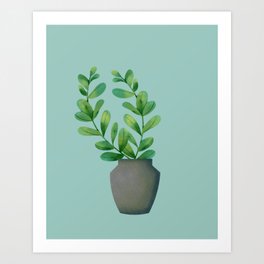 Plant in Vase 6, Minimalist Art Print