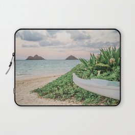 Lanikai Beach Kailua - Mokes islands and boat Laptop Sleeve