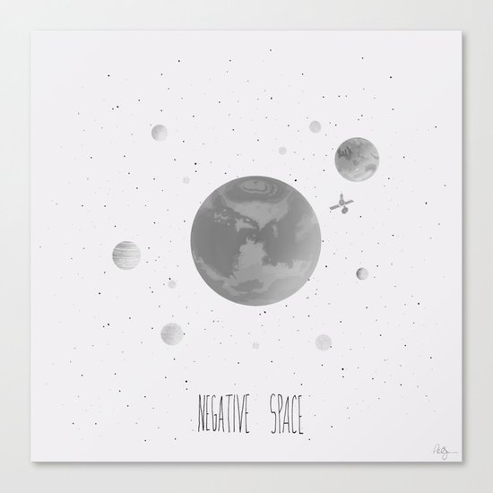 Negative Space Canvas Print