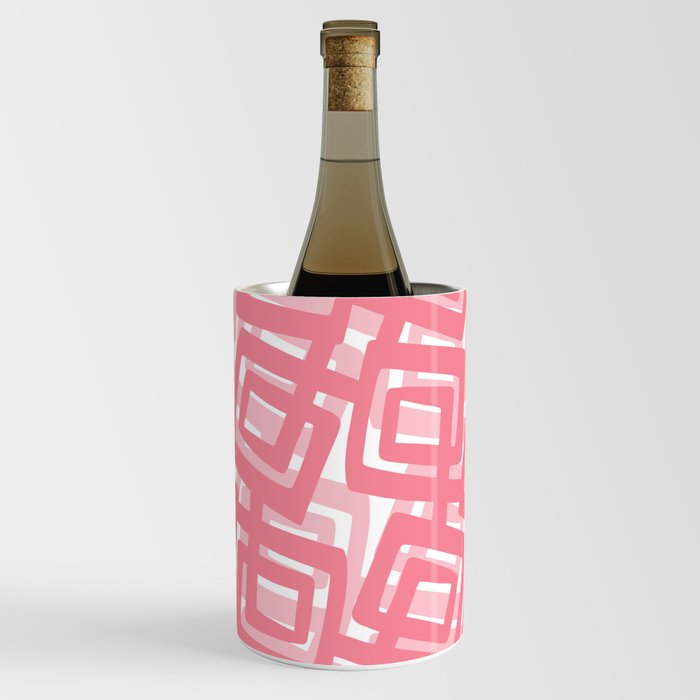 Very Mod Pink Art Wine Chiller