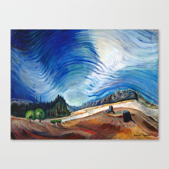 Emily Carr - Above the Gravel Pit - Canada, Canadian Oil Painting - Group of Seven Canvas Print
