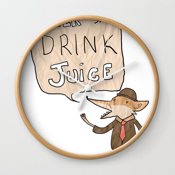 Talk Sh*t Drink Juice Wall Clock