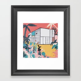 Eames House - Modernist Architecture Framed Art Print