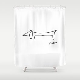 Pablo Picasso Dog (Lump) Shower Curtain