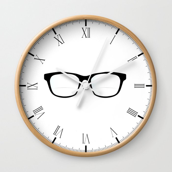 Pair Of Optical Glasses Wall Clock