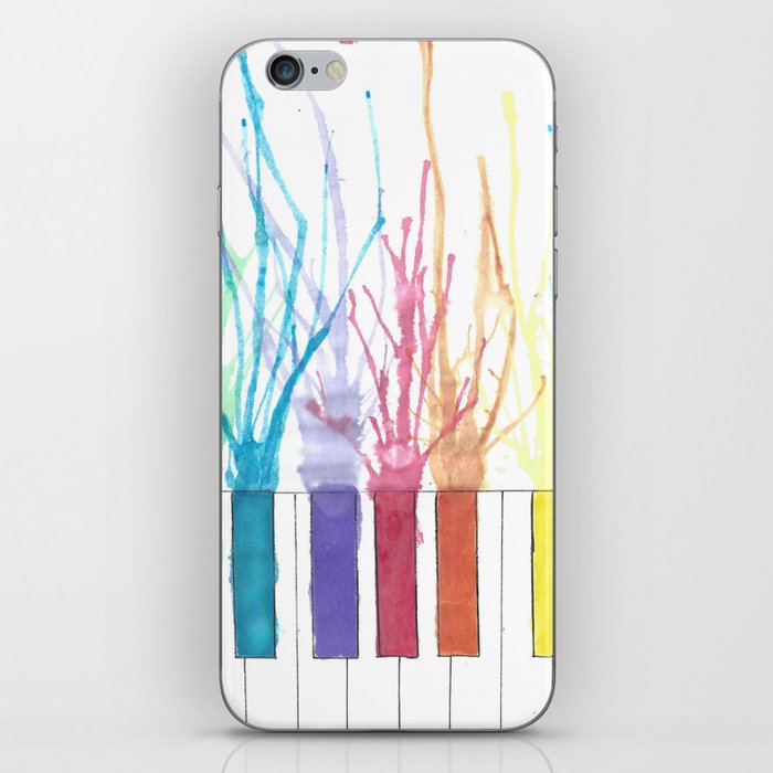 Rainbow Piano iPhone Skin
