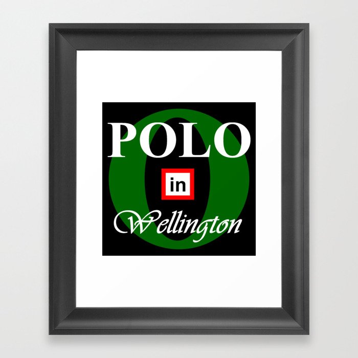 POLO in Wellington Logo Framed Art Print