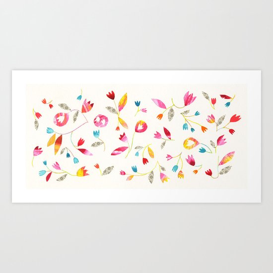 Flower Net Art Print