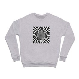Spiral Grid Burst Crewneck Sweatshirt
