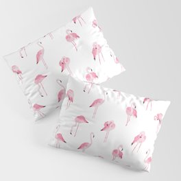 pink flamingo print Pillow Sham