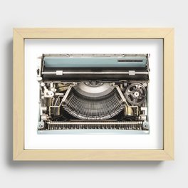 Typewriter Recessed Framed Print