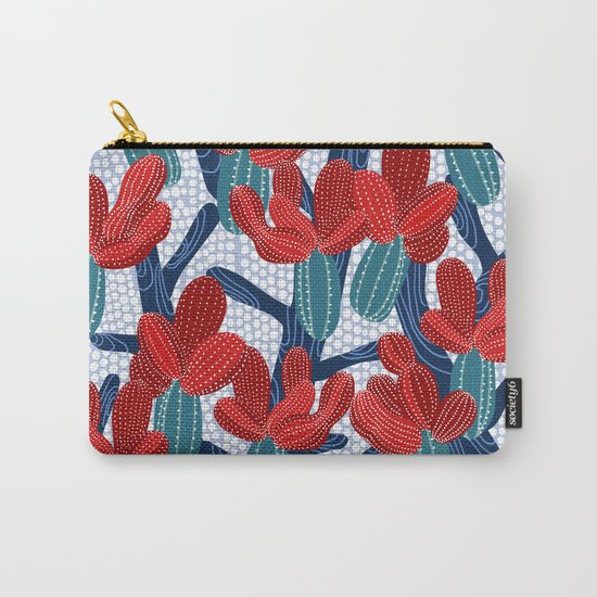 Winter Cactus Carry-All Pouch
