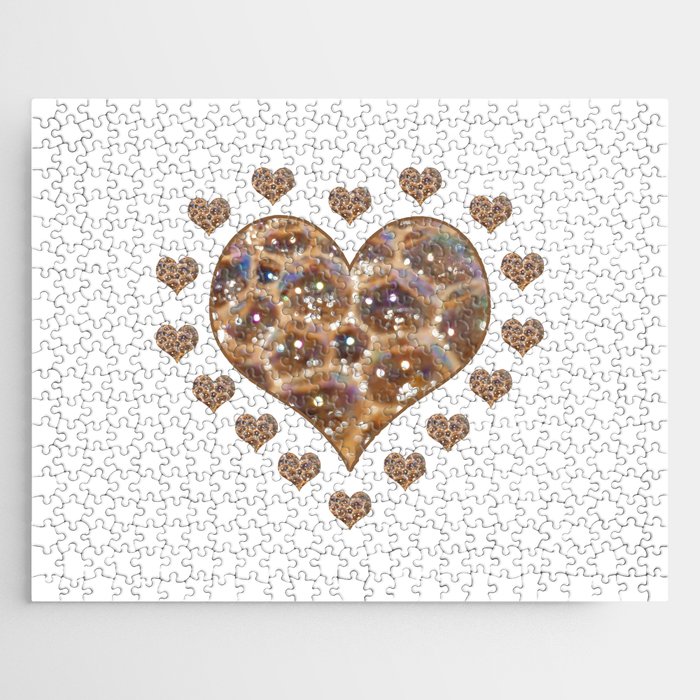 Coffee Heart Bubbles Jigsaw Puzzle