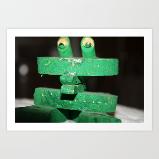 Clip Frog Art Print