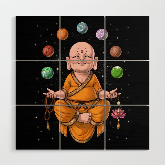 Baby Buddha Wood Wall Art