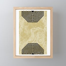 Labyrinth of Amiens 2 Framed Mini Art Print