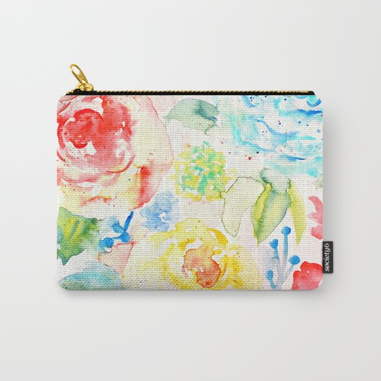 Abstract Flowers 06 Carry-All Pouch