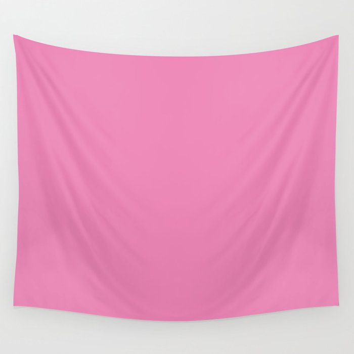 Palm Beach Preppy Hibiscus Pink Wall Tapestry
