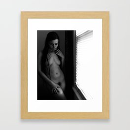 Natural Light Emotive III - sensual artistic nude woman Framed Art Print