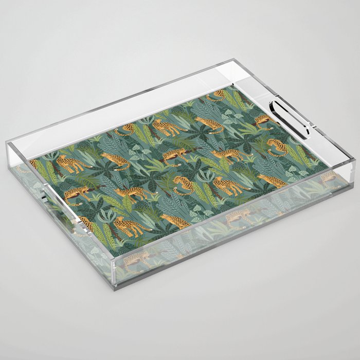 Jungle Leopards Acrylic Tray