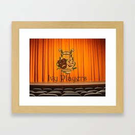 Ivy Players logo stage Framed Art Print