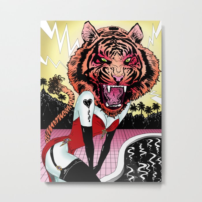 Oh, Tiger! Metal Print