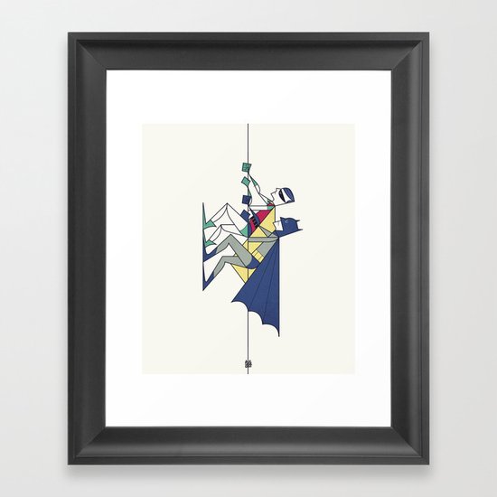 The POW! of love Framed Art Print