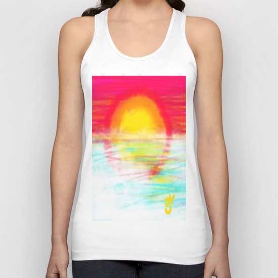 Sunset Sun Unisex Tank Top