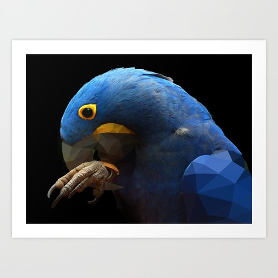 POLYGON PARROT Art Print