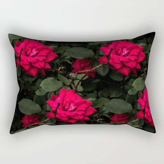 Red Roses Rectangular Pillow