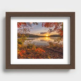 Autumn Sunset Recessed Framed Print