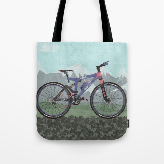 Mountain Bike Tote Bag