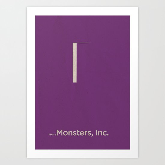 Pixar's Monsters, Inc. Art Print