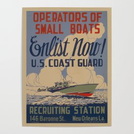 Vintage poster - Coast Guard Poster