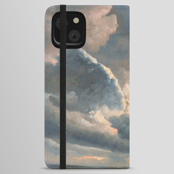 Study of Clouds with a Sunset Near Rome  iPhone Wallet Case