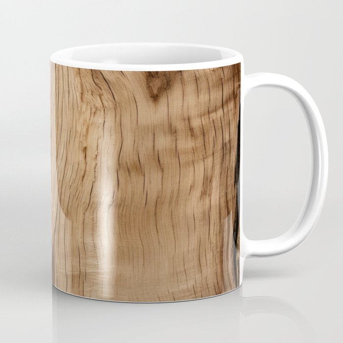 Natural Oak Wood Coffee Mug