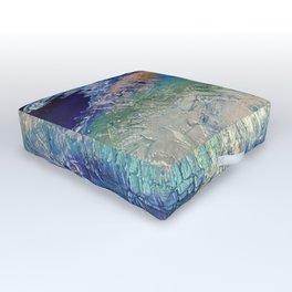 Ocean Waves Outdoor Floor Cushion