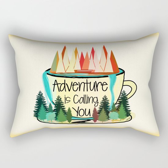 Adventure is Calling You Rectangular Pillow