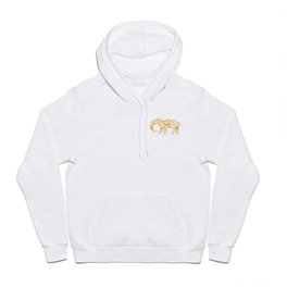 Floral Elephant in Gold Hoody