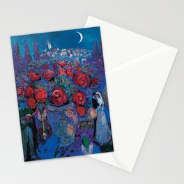  Marc Chagall - wedding flowers Stationery Card