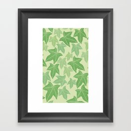 Kukui Leaves - Green Framed Art Print