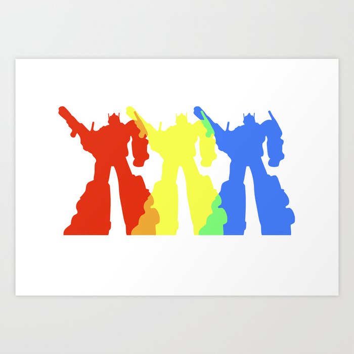 Optimus Prime Colors Art Print by Chris Bennett | Society6