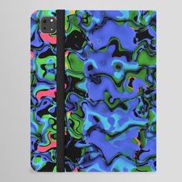 Synth blue wave iPad Folio Case