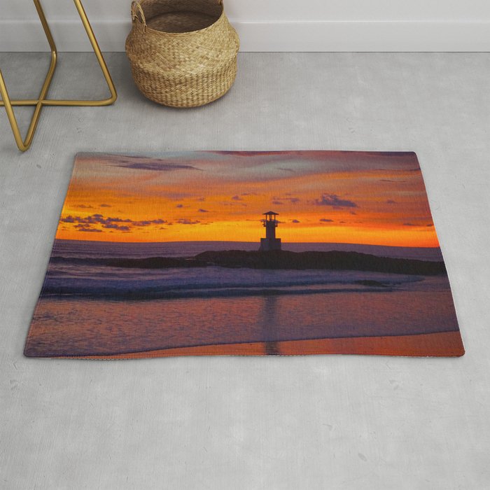 Lighthouse reflections Rug