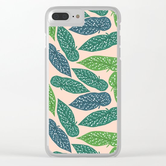 Begonia Maculata Clear iPhone Case